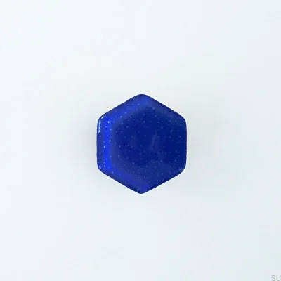 Puxador para móveis hexagonal Vidro Ultramarine
