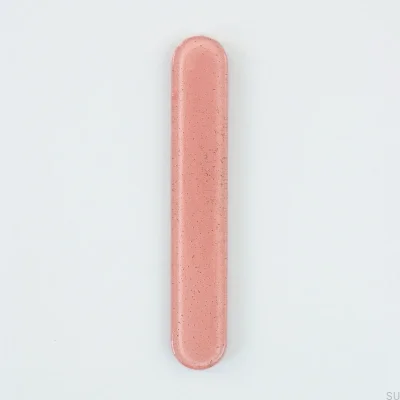Puxador para móveis redondo 128, vidro, rosa
