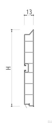 Sockel-150 rail White