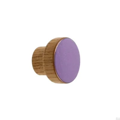 Puxador para móveis Simples, Madeira, Esmaltado, Violeta, Óleo, Incolor, Semi-fosco
