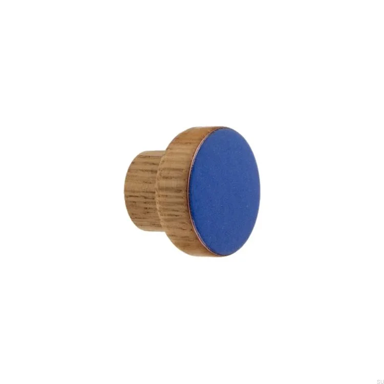 Galki do mebli SIMPLE emaliowane 3 cm -   cieply niebieski.webp
