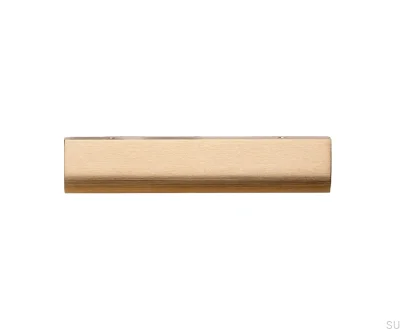 Puxador para móveis Ona 128 Edge anodizado dourado escovado