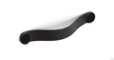 Puxador para móveis Flexa 160 Preto Couro