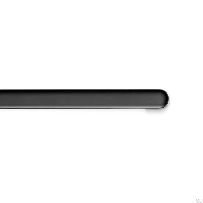 Puxador de móveis oblongo Luv 192 Black Mat