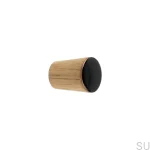 Galki do mebli SIMPLE CONE emaliowane 2 cm -  czarny.webp