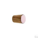 Galki do mebli SIMPLE CONE emaliowane 2 cm -   jasny rozowy.webp