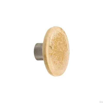 Puxador de móveis de vidro dourado