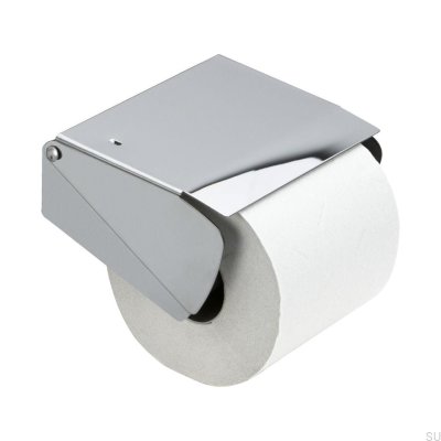 Suporte de papel higiênico sólido cromado polido