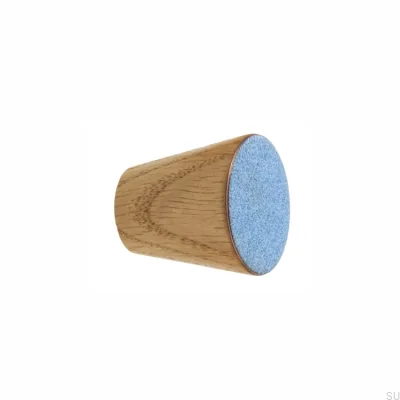 Puxador para móveis Melange Madeira Esmalte Azul - Óleo Incolor Semi-fosco