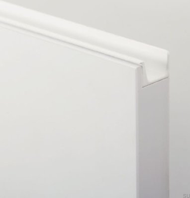 Puxador de borda de móveis Jey2 347 Alumínio Branco Esteira