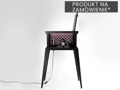 Barra de madeira Popstar Black Oak com plugue europeu