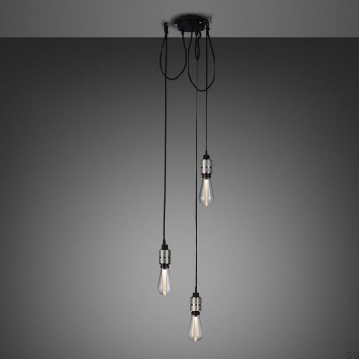 Lustre sem cúpulas 3.0 com gancho de 2 m em aço prateado
