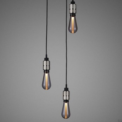 Lustre sem cúpulas 3.0 Gancho 2.6 m Aço Prata