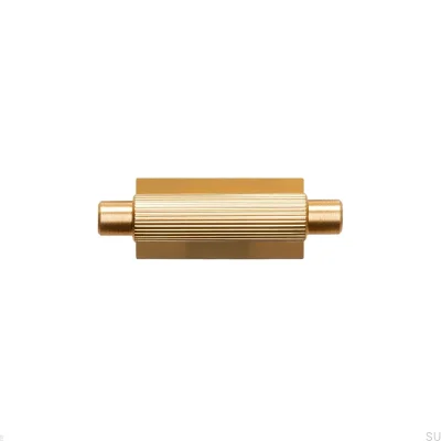 Puxador para móveis com placa T-Bar Arpa, Alumínio, Dourado, Escovado