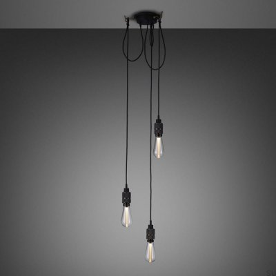 Lustre sem cúpulas 3.0 com gancho de 2 m em latão bronze queimado