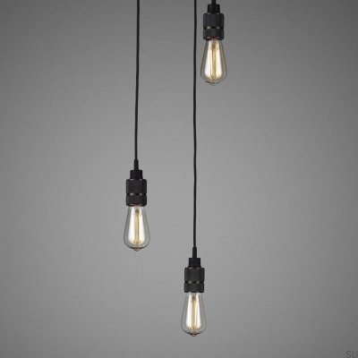 Lustre sem cúpulas 3.0 com gancho de 2 m em latão bronze queimado