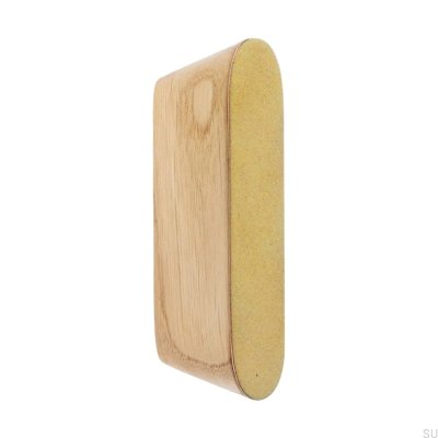 Puxador para móveis Melange Solo 60 Amarelo Esmaltado - Óleo Incolor Semi-mate