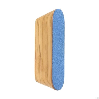 Puxador para móveis Melange Solo 60 Azul Esmaltado - Óleo Incolor Semi-mate