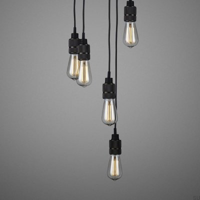 Lustre sem cúpulas 6,0 Gancho 2,6 m Latão Bronze Queimado