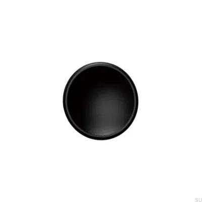 Puxador Móveis Disco 38 Madeira Lacado Preto