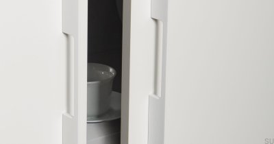 Puxador para móvel alongado Peak 192 Aluminium White