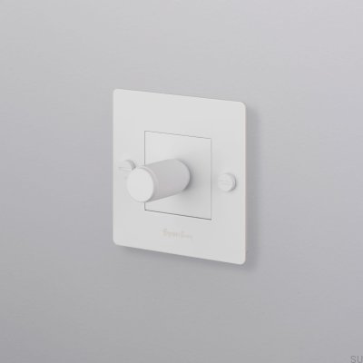 Dimmer LED Cross 1G 100W Aço Branco Padrão Europeu