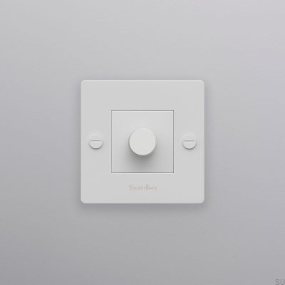 Dimmer LED Cross 1G 100W Aço Branco Padrão Europeu