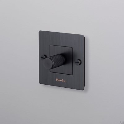 Dimmer LED Cross 1G 100W Latão Bronze Queimado Padrão Europeu