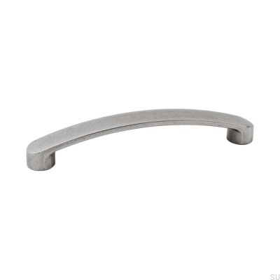 Puxador oblongo Boogie 128. Estanho lacado