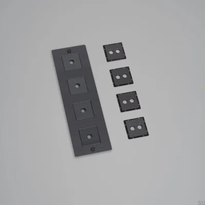 Moldura com enchimento, placa vertical, aço 4G, latão, bronze queimado, padrão europeu.