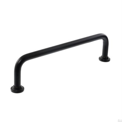 Puxador de móveis alongado 1353 128 Metal Black