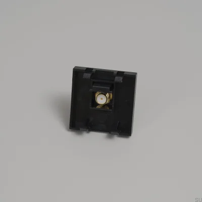 Módulo de TV/SAT Tipo F Fêmea 45mm Preto Padrão Europeu