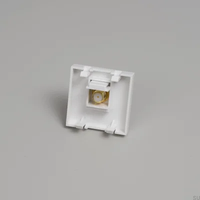Módulo de TV/SAT Tipo F Fêmea 45mm Branco Padrão Europeu