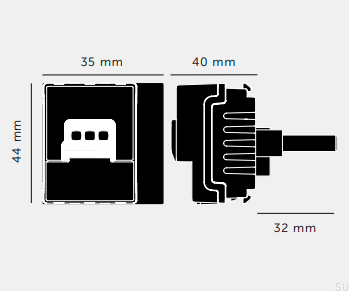 Módulo Dimmer LED 250W Multiponto Retrátil Preto Padrão Europeu