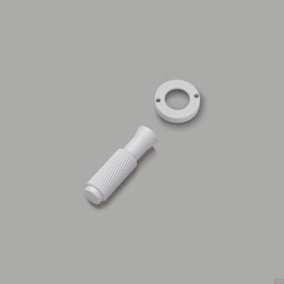 Conjunto decorativo para interruptor de aço branco Detail Cross