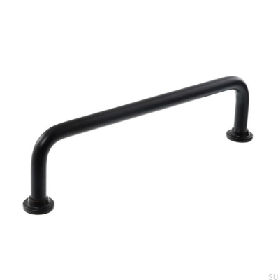 Puxador de móveis alongado 1353 160 Metal Black