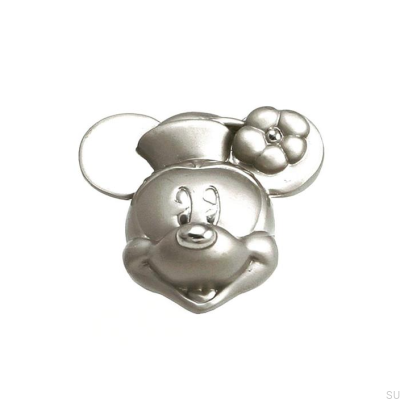 Puxador para móveis Minnie Mouse Head Níquel escovado