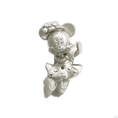 Puxador de móveis Minnie Mouse Níquel escovado