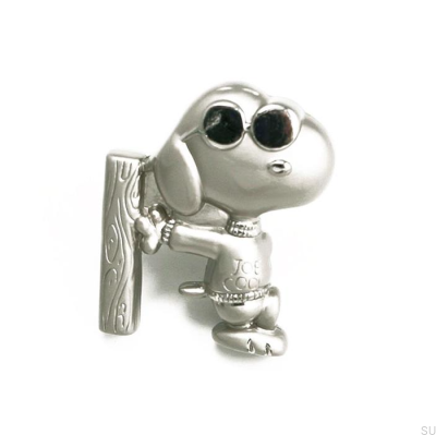 Botão para móveis Snoopy 50x42 Níquel escovado