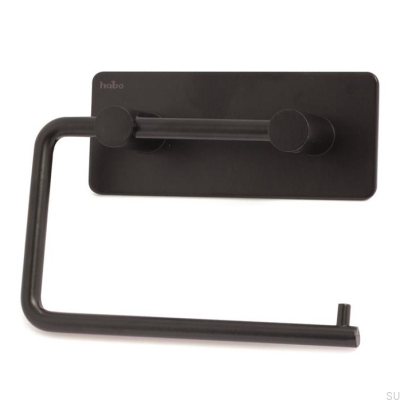 Suporte de rolo de papel higiênico Ângulo de aço inoxidável preto