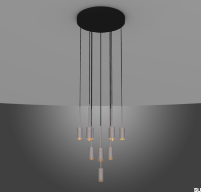 Candelabro Clássico Exaustão Cinza (selecionável a pedido)