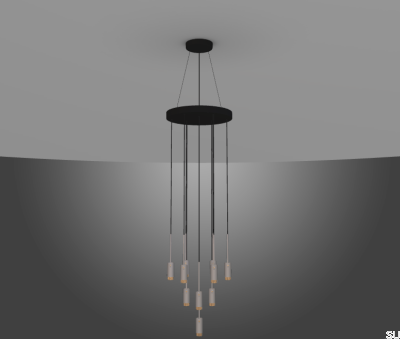Candelabro clássico suspenso Exhaust Grey (disponível a pedido)