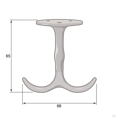 Cabide Ankarkrok 8134 Latão niquelado