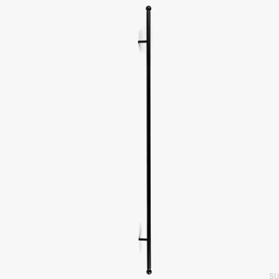 Kirke Railing 700 puxador oblongo para móveis Metal Black