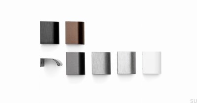 Puxador para móveis Ona 32 Edge cinza escovado anodizado