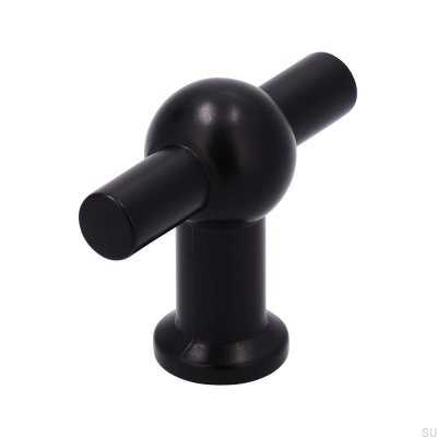 Puxador para móveis T-Bar 2011-50 Metal Preto Fosco