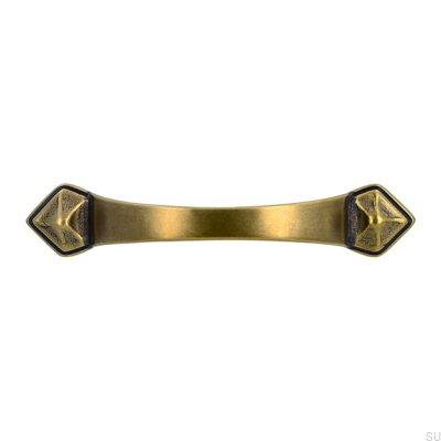 Puxador para móveis alongado 1323 96 Bronze antigo