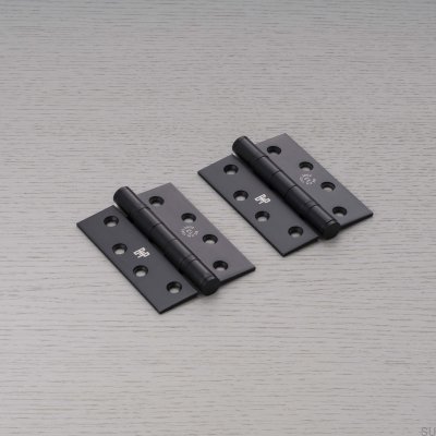 Dobradiça de aço preta para soldador, 102 x 76 x 3 mm (conjunto de 2)