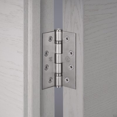 Dobradiças para portas Hinge, 102 x 76 x 3 mm, aço prateado (conjunto de 2)