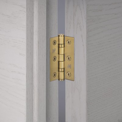 Dobradiças para portas Hinge, 76 x 51 x 2 mm, aço dourado (conjunto de 2)